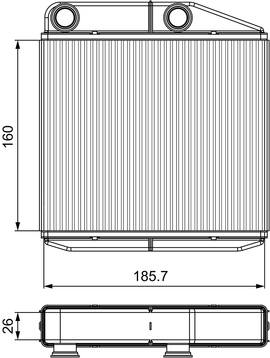 VALEO Fűtőradiátor 811502_VALEO